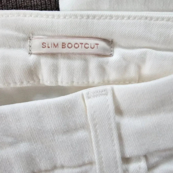 Jen7 by 7 For All Mankind Women's White High-Rise Slim-Fit Bootcut Jeans Size 16 - Picture 11 of 15